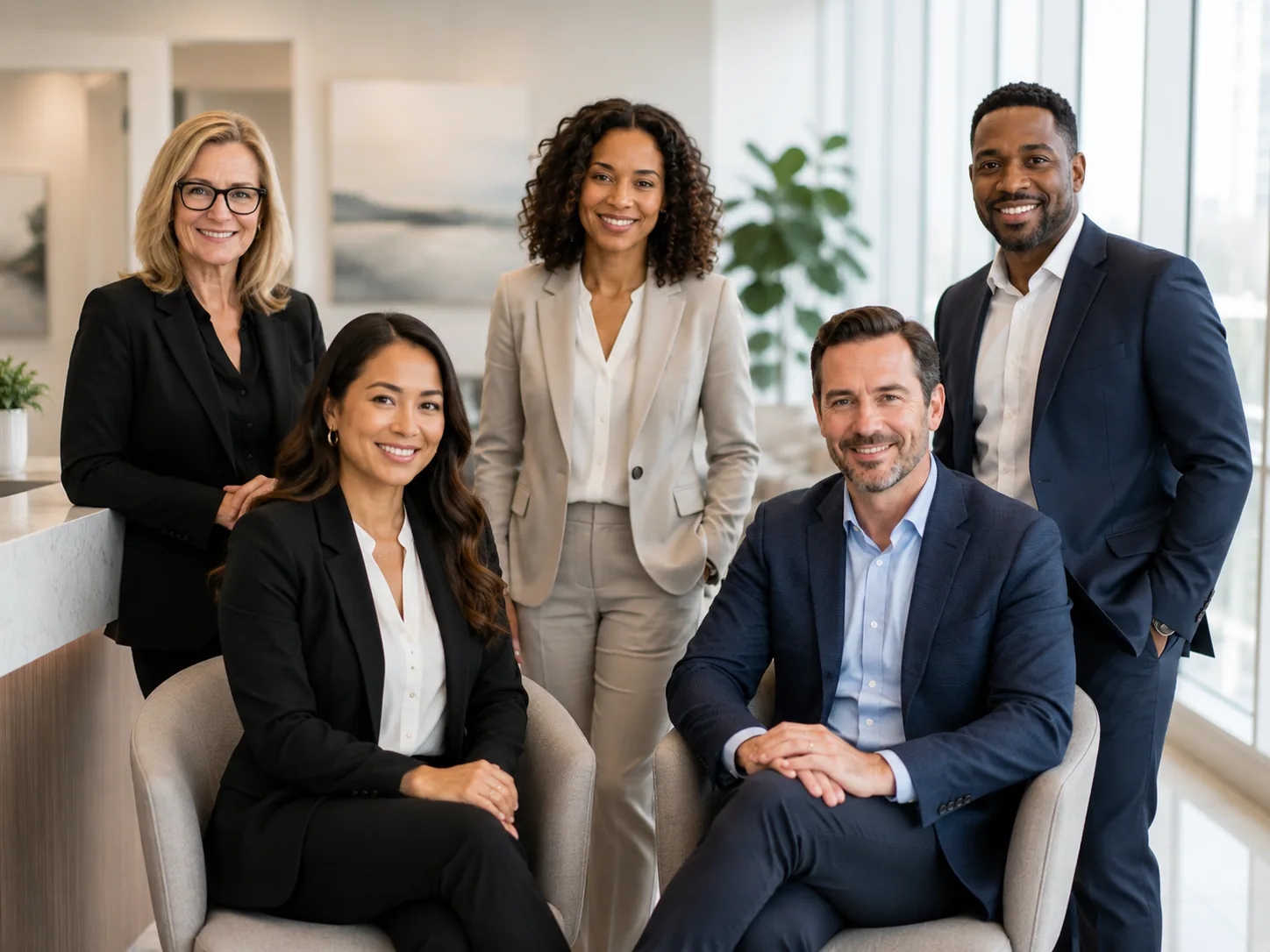 Professional team representing decades of client service